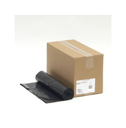 Sopsck svart 125L  25st/rulle, 6rullar/frp