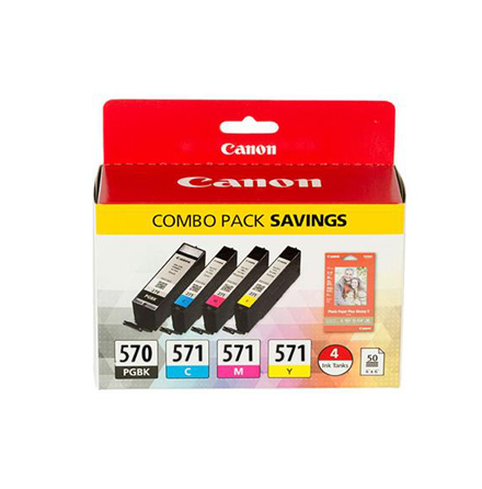 PGI-570 PGBK/C/M/Y/BK ink blistered