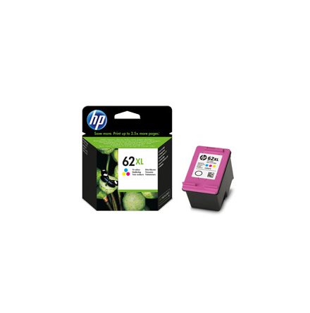 HP 62 XL color ink cartridge, blistered