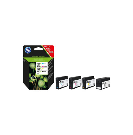 HP 950 XL black/951 XL ink 4-pack