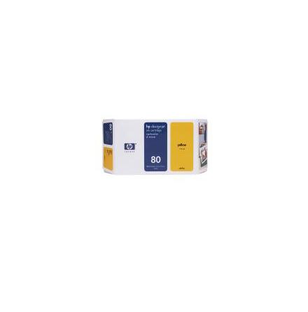HP 80 yellow ink cartridge, 350ml
