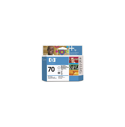 HP 70 gloss enhancer & grey printhead