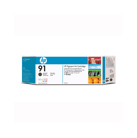 HP 91 matte black ink, 775ml