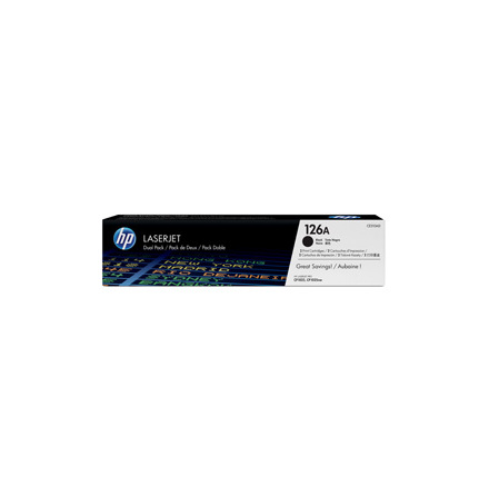 Color LaserJet 126A black dual-pack (2)