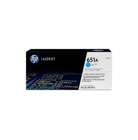 Color LaserJet 651A cyan toner cartridge