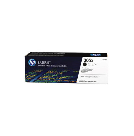 Color LaserJet 305X black twin-pack