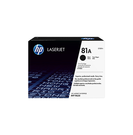 LaserJet 81A toner cartridge