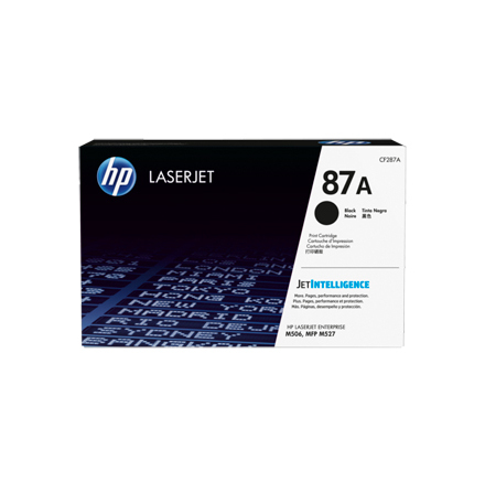 LaserJet 87A black toner cartridge