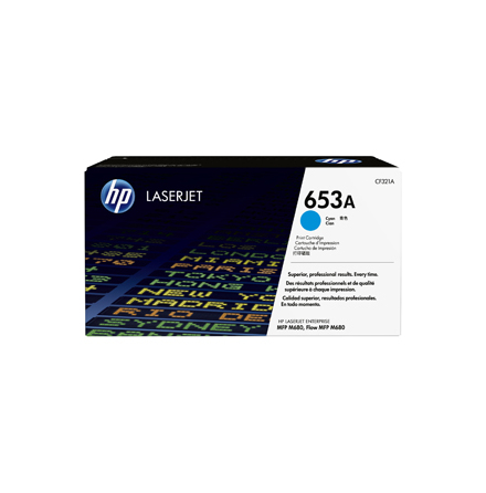 Color laserjet 653A cyan toner cartridge