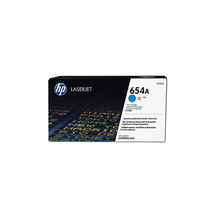 Color laserjet 654A cyan toner cartridge