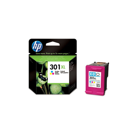 HP 301 XL color ink cartridge, blistered