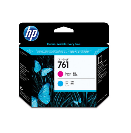 HP 761 magenta & cyan designjet printhead