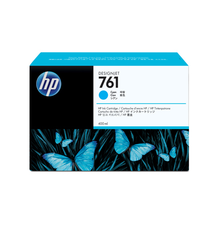 HP 761 cyan ink cartridge, 400ml