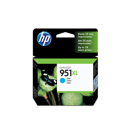 HP 951 XL cyan ink cartridge, blistered