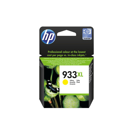 HP 933 XL yellow ink cartridge, blistered