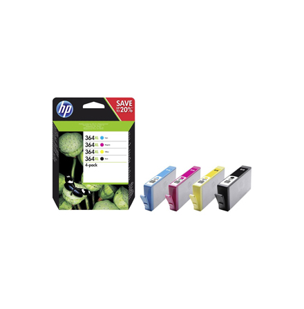 HP 364 XL b/c/m/y ink 4-pack