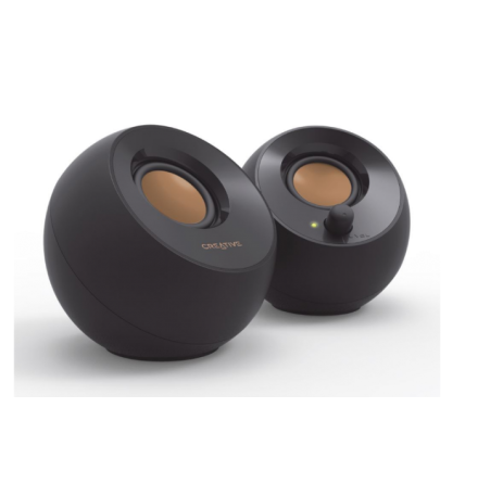 Pebble 2.0 USB Speakers, Black