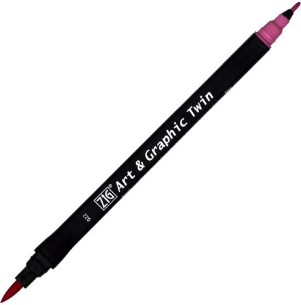 ZIG Art & Graphic Twin dark pink