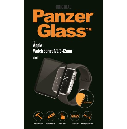PanzerGlass Apple Watch Series 1/2/3, Black (42mm)