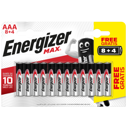 Energizer MAX AAA/E92 (8+4 pack)