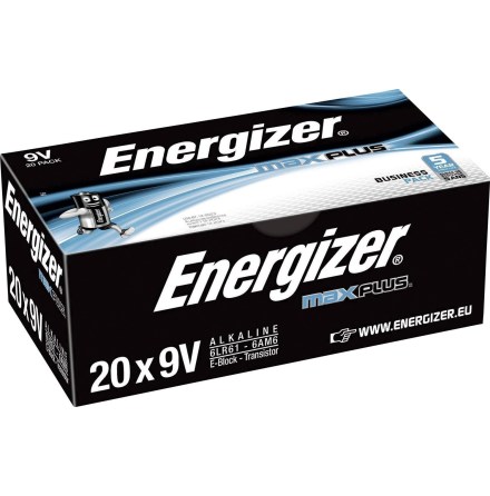 Energizer Max Plus 9v/522 (20-pack)