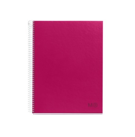 Spiralblock A4L CandyColors hallonrd
