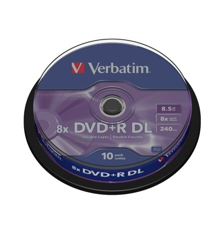 DVD+R 8x Double Layer spindle matt (10)