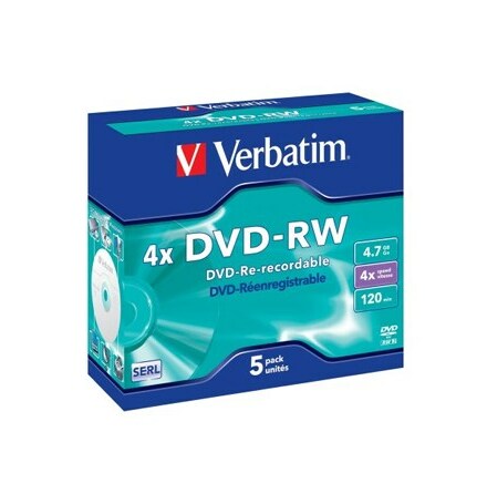 DVD-RW 4.7GB 4x Jewel Case (5)