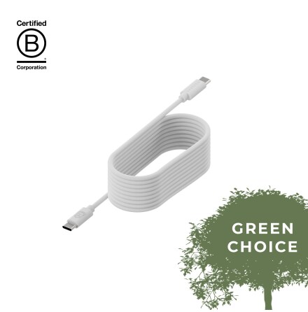 UPSTRM CIRKULR 100W USB-C to USB-C cable, White (1.2m)