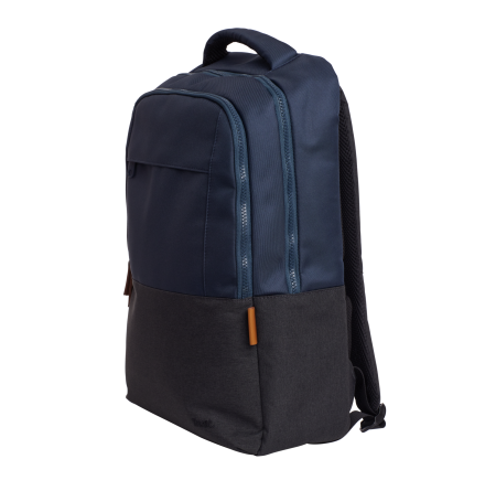 Lisboa 16 Backpack, Dark Blue & Grey