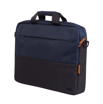 Lisboa 16 Laptop Bag, Dark Blue & Grey