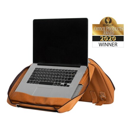 R-Go Viva 15.6'' Laptop bag Full Grain Leather, Brown