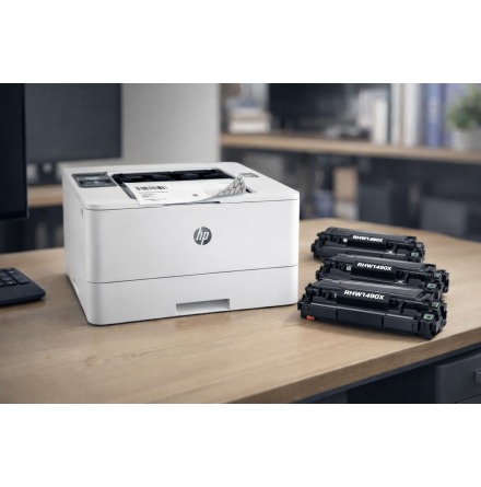 HP LaserJet Pro 4002dw tr�dl�s skrivare + 3 st kompatibla tonerkassetter RHW1490X