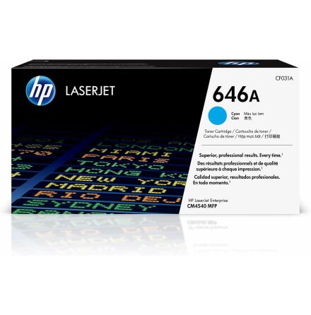 Color LaserJet 646A cyan print