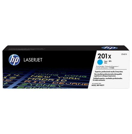 Color LaserJet 201X cyan toner