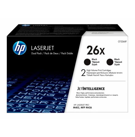 LaserJet 26X black toner dualpack