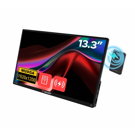 VERBATIM 13.3'' Portable Touch Monitor w/powerbank