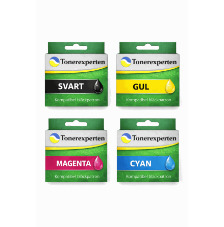Kompatibel RC9182B010  PGI-1500XL BK/C/M/Y Multi Pack som ers�tter Canon 9182B010
