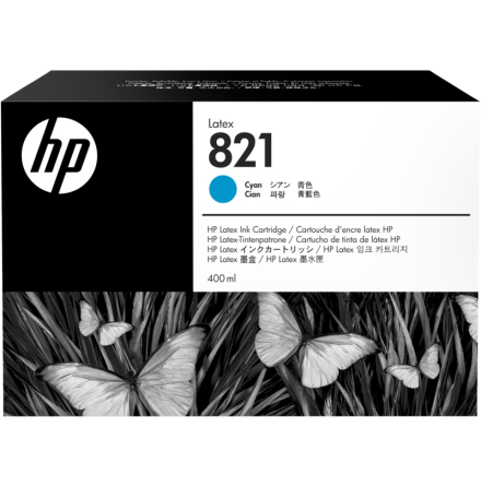 HP 821 400-ml Cyan Latex Ink Cartridge