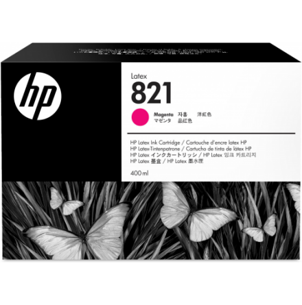 HP 821 400-ml Magenta Latex Ink Cartridge
