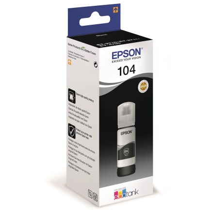 T104 Black EcoTank ink