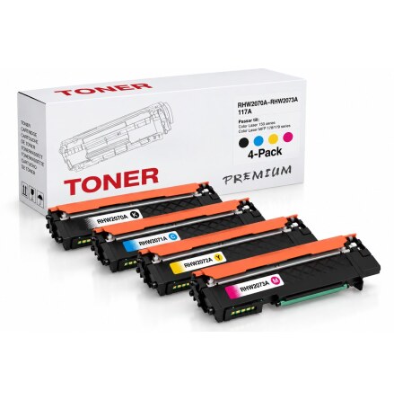Kompatibelt 4-pack toner som ers�tter HP 117A-serien � 4 f�rger