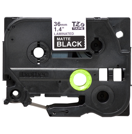 Brother TZe tape 36mm white/black mat