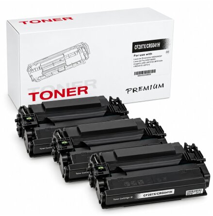 3-pack kompatibel toner RHCF287X som ers�tter HP CF287X � svart, 3 x 18000 sidor