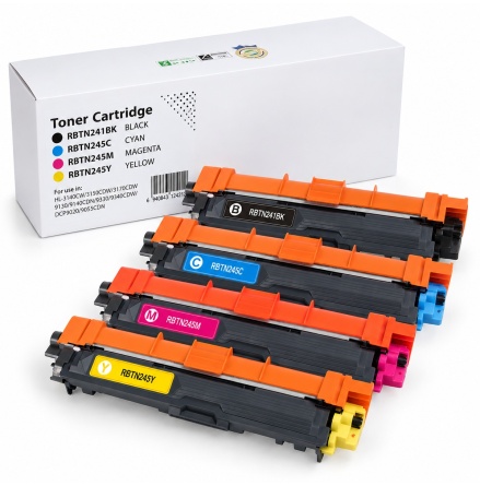 Kompatibla tonerkassetter RBTN245VAL som ers�tter Brother TN-241/TN-245 � Value Pack
