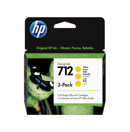 HP 712 29ml�Yellow DesignJet Ink Cartridge (3)